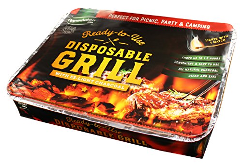 Oppenheimer USA Disposable Charcoal Grill On-The-Go Ready to Use Easy to Light Kosher (1)