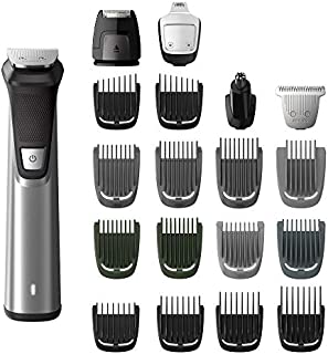 Philips Norelco Multigroom Series 7000 23 Piece Mens Grooming Kit, Trimmer for Beard, Head, Body, and Face MG7750/49