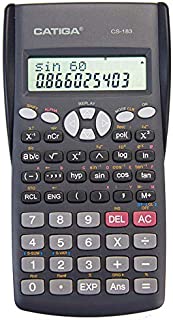 CATIGA CS-183 2-Line LCD Display Scientific Calculator - Suitable for School and Business