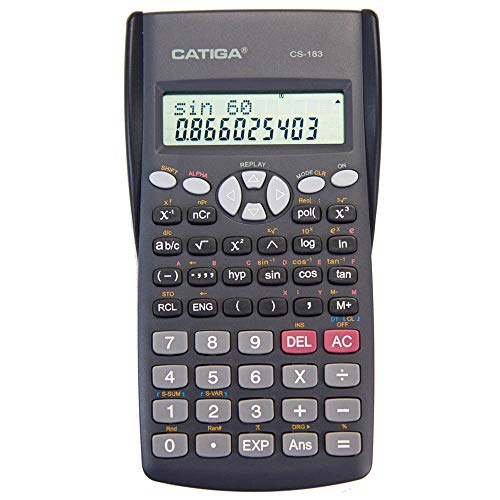 CATIGA CS-183 2-Line LCD Display Scientific Calculator - Suitable for School and Business