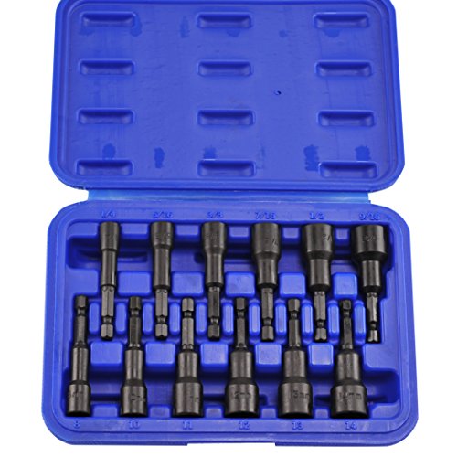 Neiko 10250A Magnetic Hex Nut Driver Master Kit, Cr-V Steel | 1/4