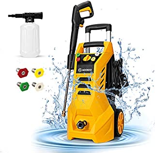 Pressure Washer, MOOSOO 3000PSI Electric Pressure Washer 2.3 GPM Power Washer 1800W High Power Washer Cleaner Machine with 4 Nozzles, Foam Cannon, Best for Cleaning Homes/Cars/Driveways/Fences/Patios