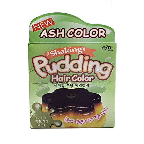 EZN Shaking Pudding Hair Color Korean Beauty - Ash Khaki