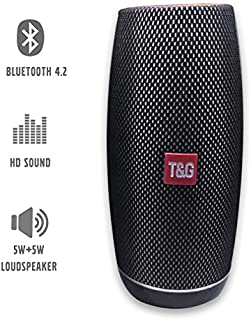 Portable Wireless Bluetooth v4.2 Speaker Outdoor Waterproof with IPX5,10W Drivers, Enhanced Bass, Built in Mic, compatible with Various Bluetooth smart devices for Outdoor sport