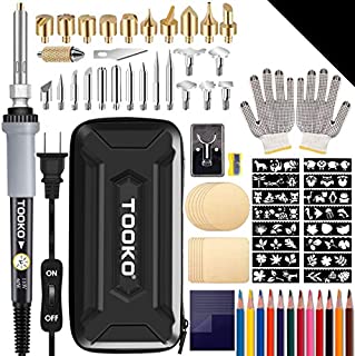 96pcs Wood Burning Kit, Professional Wood Burner Pen Tool, Creative Tool Set Adjustable Temperature WoodBurner for Embossing/Carving,Suitable for Beginners,Adults,Kids