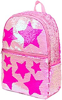 Sequin School Backpack for Girls Boys Kids Cute Kindergarten Elementary Book Bag Bookbag Glitter Sparkly Back Pack