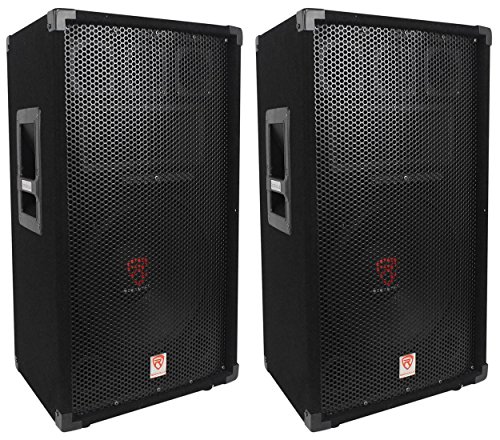 (2) Rockville RSG12 12 3-Way 1000 Watt 8-Ohm Passive DJ/Pro Audio PA Speaker