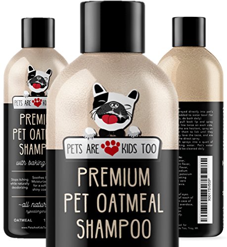 Pet Oatmeal Anti-Itch Shampoo & Conditioner In One! Smelly Puppy Dog & Cat Wash, Natural Ingredients & Hypoallergenic! Relief For Allergies, Itchy, Dry, Irritated Skin!! Smells Amazing! (1 btl)