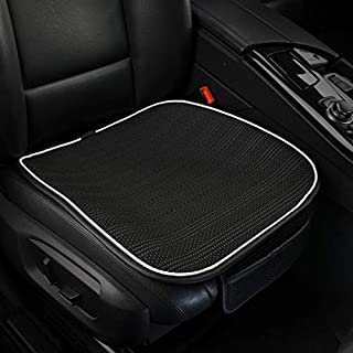 yberlin Car Seat Cushion,Breathable Comfort Car Drivers Seat Covers, Universal Car Interior Seat Protector Mat Pad Fit Most Car, Truck, SUV, or Van(Black Front Seat)