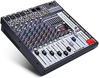 Boytone BT-80MX 8-Channel Bluetooth Audio Mixer DJ Sound Controller, 7 Band EQ, 16 DSP Effects, USB