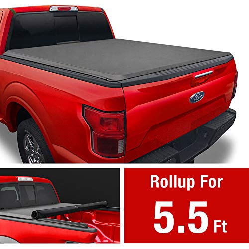 MaxMate Soft Roll Up Truck Bed Tonneau Cover Compatible with 2015-2021 Ford F-150 | Styleside 5.5' Bed