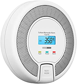 AVANTEK 10-Year Life Carbon Monoxide Alarm Detector, Replaceable Battery Operated CO Alarm Detector with Digital Display