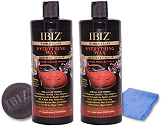 IBIZ World Class Car Wax (64oz). Premium, Easy-to-Use Professional Grade Carnuba Car Wax for All Makes & Models.