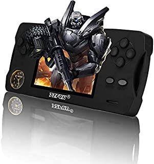 JJFUN Handheld Game Console, Retro Games with 32G TF Card Built-in 480 Old School Games 3.5-Inch Screen Support for Connecting TV & Two Players 1800mAh Rechargeable Battery Present for KidsBlack