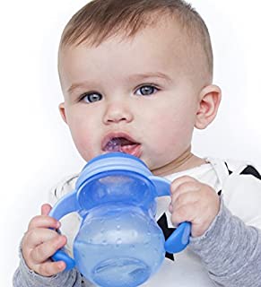 Nuby Non-Drip 3-Stage Wide Neck Bottle to Cup, 8 Ounce, Colors May Vary