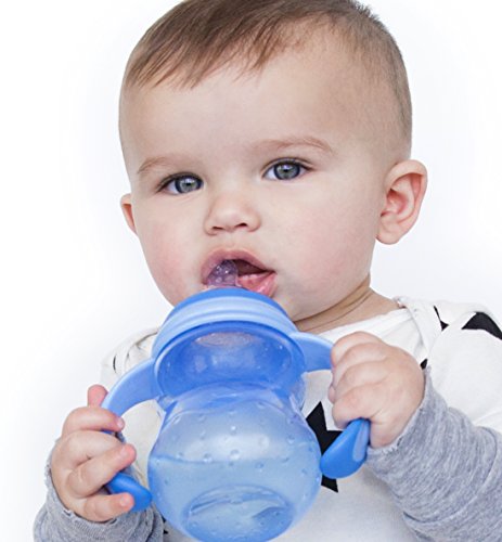 Nuby Non-Drip 3-Stage Wide Neck Bottle to Cup, 8 Ounce, Colors May Vary