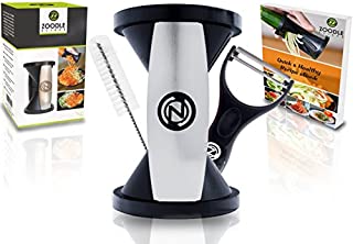 The Original Zoodle Slicer - Complete Vegetable Spiralizer, Spiral Slicer Bundle (With Cleaning Brush, Peeler & Recipe eBook) (HandHeld)