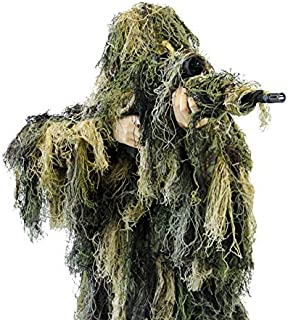 Arcturus Warrior Ghillie Suit | Hunting Clothes for Men | 5-Piece Camouflage Suits for Hunting, Military, Airsoft Snipers (Woodland, M/L)