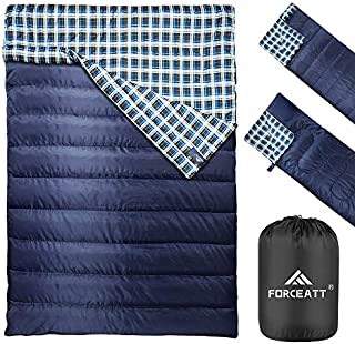 Forceatt Camping Sleeping Bag/Double Sleeping Bag, Waterproof and Tear-Proof, Light and Easy to Carry, Pongee Sleeping Bag, Essential Equipment for Camping, Outdoor Sports and Hiking!