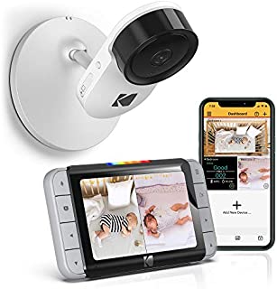 Kodak C520 WiFi Video Baby Monitor with Above-The-Crib View, Parent Unit for Constant Monitoring and Phone App for Quick Check-ins