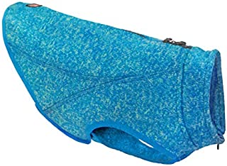 Kurgo K9 Core Dog Sweater | Year-Round Sweater for Dogs | Dog Fleece Vest | Knit Fleece Pet Jacket | Fleece Lining | Lightweight | Zipper Opening for Harness | Adjustable Neck | Coastal Blue | 5 sizes