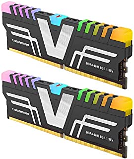v-Color Prism RGB 16GB (2 x 8GB) DDR4 3200MHz (PC4-25600) CL16 1.35V Desktop Memory Module Ram Upgrade Gaming UDIMM -Grey (TL48G32S8KGRGB16)