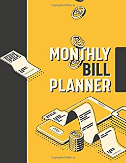 Monthly Bill Planner: Expense Tracker Notebook and Budget Planner Organizer | Financial Planner Organizer Budget Book | Undated Bill Organizer