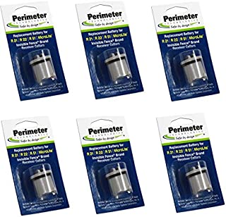 Six Pack Dog Fence Batteries for Invisible Fence R21 or R51 Receiver Collars by Perimeter Technologies