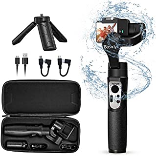 3-Axis Gimbal Stabilizer Handheld for GoPro 8 Action Camera W/Tripod Mount Water-Resistance GoPro Wireless Control for GoPro Hero 8,7,6,5,4,3, DJI Osmo Action,SJ CAM,YI Cam,Sony RX0  iSteady Pro3