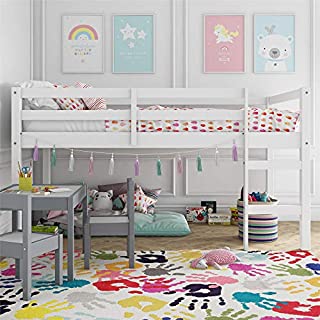 Dorel Living Milton Junior Twin Loft Bed, White