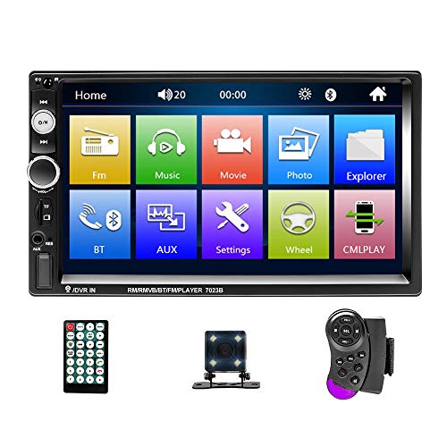 Mosufit Double Din Car Stereo Car Audio with Bluetooth FM Radio Receiver, 7