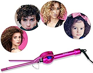 iGutech 9mm Curling Iron Hair Curler,3/8 Inch Small Barrel Curling Iron Ceramic for Long & Short Hair