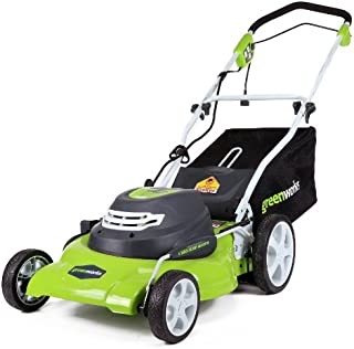 Greenworks 12 Amp 20-Inch 3-in-1Electric Corded Lawn Mower, 25022