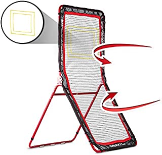 Rukket 4x7ft Lacrosse Rebounder Pitchback Training Screen | Practice Catching, Throwing, and Shooting