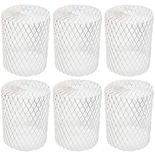 Gutter Guard [6 Pack] Leaf Filter Gutter Strainer & Downspout Guard - Better Than Roof Gutter Screen - Mesh Leaf Guards with Up to 4in Diameter - Gutter Drain Cover & Gutter Down Spout Rain Protector