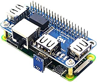 MakerFocus Raspberry Pi 4 Expansion Board Ethernet/USB HUB HAT 5V, with 1 RJ45 10/100M Ethernet Port and 3 USB Ports Compitable with Raspberry Pi 4/3B+/3B/Zero/Zero W/Zero WH