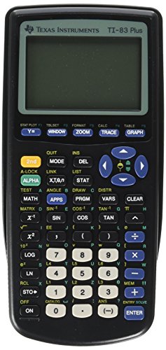 Texas Instruments TI83PLUS TI-83Plus Programmable Graphing Calculator, 10-Digit LCD