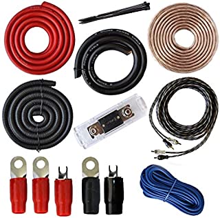 SoundBox 0 Gauge Amp Kit Amplifier Install Wiring Complete 0 Ga Installation Cables 5000W