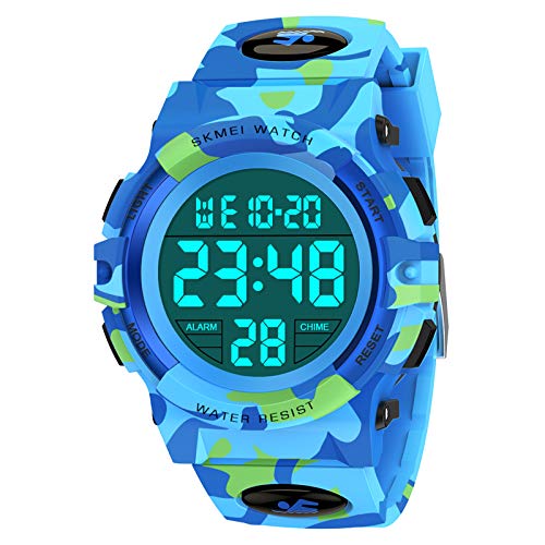 Dreamingbox Christmas Thanksgiving Gifts for 5-10 Years Old Boys, Digital Sport Watches for Boys Birthday Present for 6-12 Year Boys Watches Ages 7-10 Kids Watches Boys Stocking Fillers LB Camouflage