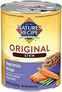 Nature's Recipe Healthy Skin Wet Dog Food, Vegetarian Recipe, 13.2 Ounce Can (Pack of 12)