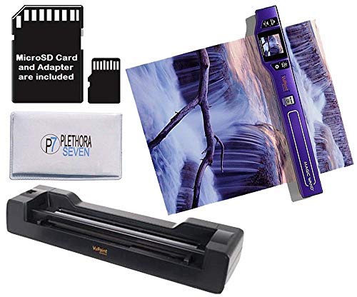 Vupoint ST470 Magic Wand Portable Scanner w/Auto-Feed Docking Station (Purple) (Renewed)