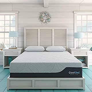 Classic Brands Cool Gel Chill Memory Foam 14-Inch Mattress with 2 BONUS Pillows |CertiPUR-US Certified |Bed-in-a-Box, King