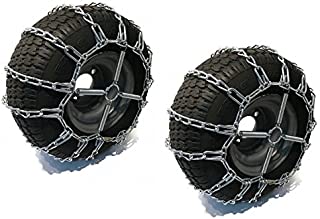 The ROP Shop 2 Link TIRE Chains & TENSIONERS 20x10x8 for Sears Craftsman Lawn Mower Tractor