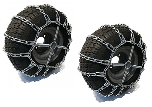 The ROP Shop 2 Link TIRE Chains & TENSIONERS 20x10x8 for Sears Craftsman Lawn Mower Tractor