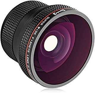 Opteka 0.20X Professional AF Fisheye Lens for Canon EF EOS 80D, 77D, 70D, 60D, 50D, 40D, 7D, 6D, 5D, 5Ds, 1Ds, Rebel T7i, T7s, T6s, T6i, T5i, T5, T4i, T3i, T3, SL3, SL2 & SL1 Digital SLR Cameras