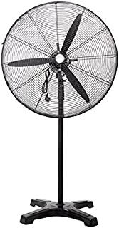 Yonntech 31 inch Standing Pedestal Fans High Velocity Floor Fan Industrial Familiy Fan 3 Speed Settings Adjustable Tilt Metal Stand with 55