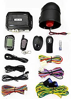 2 Way LCD Car Alarm Security System with Remote Start System Mobile Phone and Remote Key Control 1600 feet Range for Car