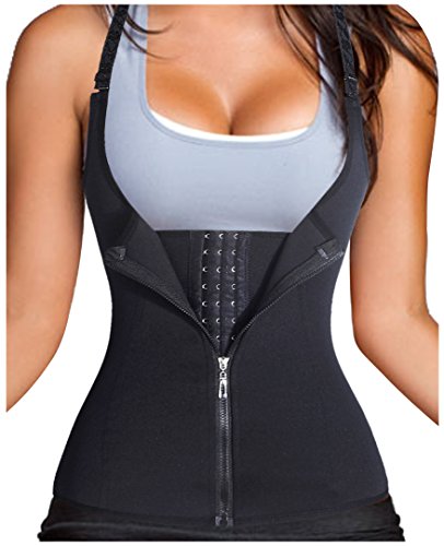 Gotoly Waist Trainer Corset for Weight Loss Sport Body Shaper Tummy Fat Burner(M Fits 24.4-27.5 Inch Waistline, Black)