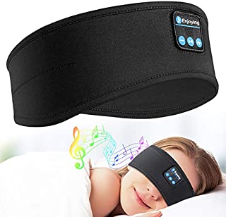 Sleep Headphones Bluetooth Headband - Upgrade Soft Noise-Canceling Headphones for Sleeping, Sports Headbands with Ultra-Thin HiFi Stereo Speakers - Long Time Play Sleep Earbuds for Sleeping, Workout