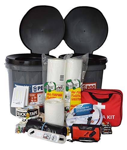 Home Earthquake Kit - Best 30-90 Day Shelter-In-Place Family Emergency Kit for CSZ/SoCal Mega Earthquake. Home earthquake preparedness, survival/comfort kit for The Big One